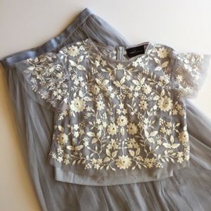 Needle & Thread two piece lavendar / purple
